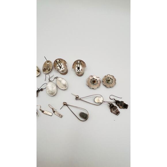 Lot Of Sterling Silver 925 Earrings For Craft Jewelry Making ASIS Mexico Other - Picture 11 of 14